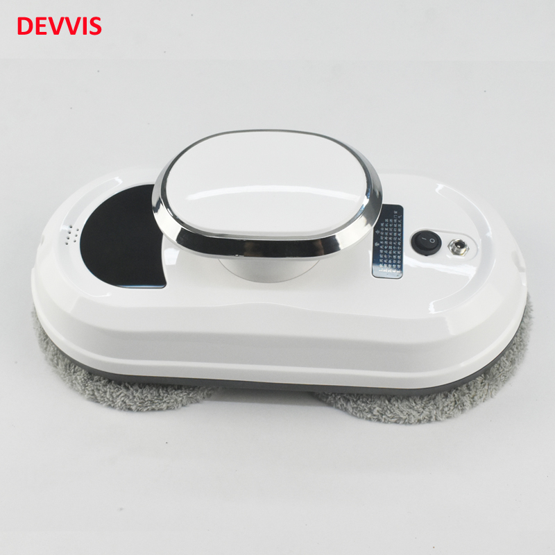 Frame detection window cleaner robot electric automatic with remote control and glass cleaner bottle