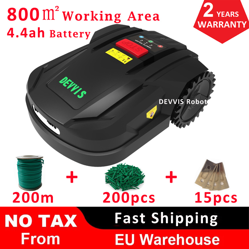 525 Euro DEVVIS Robot Lawn Mower H750T For Small Lawn Areas up to 800 Sqm